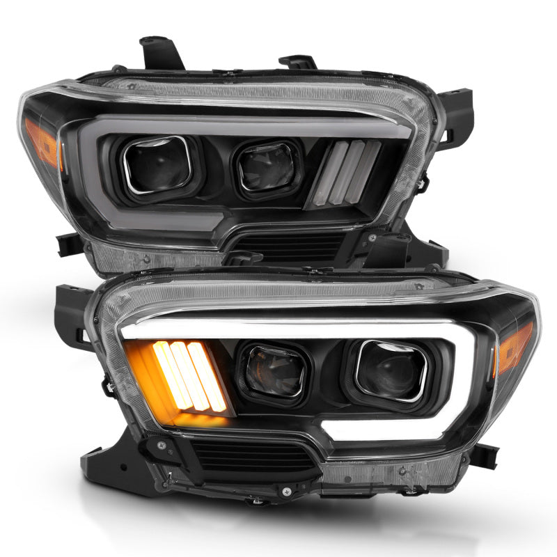Anzo 16-17 Toyota Tacoma Projector Headlights w/ Plank Style Design 111379 Photo - Primary