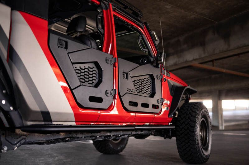 DV8 Offroad 18-22 Jeep Wrangler JL/JT Spec Series Half Doors - Rear Set HDJL-02R HDJL-02R Photo - Unmounted