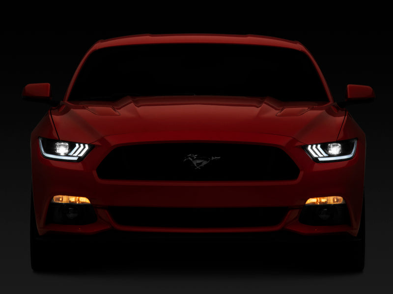 Raxiom 15-17 Ford Mustang GT350 GT500 LED Projector Headlights- Blk Housing (Clear Lens) 407613 407613 Photo - Close Up