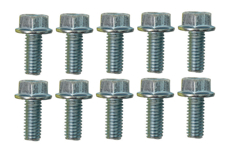 Moroso 5/16in-18 x .750in Serrated Zinc Flange Bolt  - 10 Pack 38843 38843 User 1