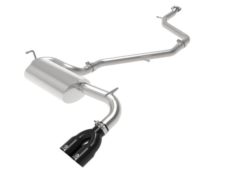 aFe Takeda 18-21 Toyota C-HR 2.0L 2.5in 304 Stainless Steel Cat-Back Exhaust w/ Black Tip 49-36044-B 49-36044-B Photo - Primary
