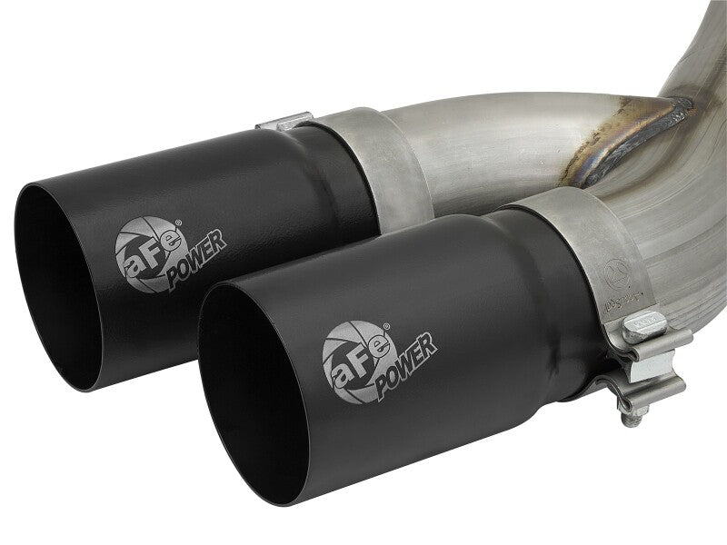 aFe POWER Rebel Series 3.5in SS Cat Back Exhaust w/Black Tips 19-21 RAM V8-6.4L Hemi 49-42082-B 49-42082-B Photo - Close Up