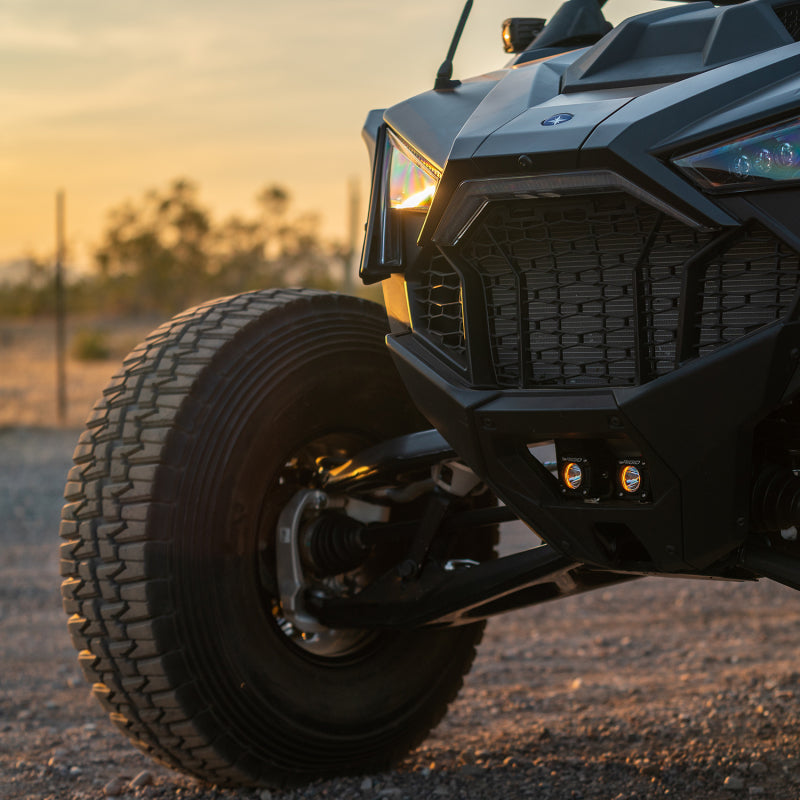 Rigid Industries 2017+ Polaris Pro R/Turbo R Revolve Grille Light Kit 41669 41669 Photo - Mounted