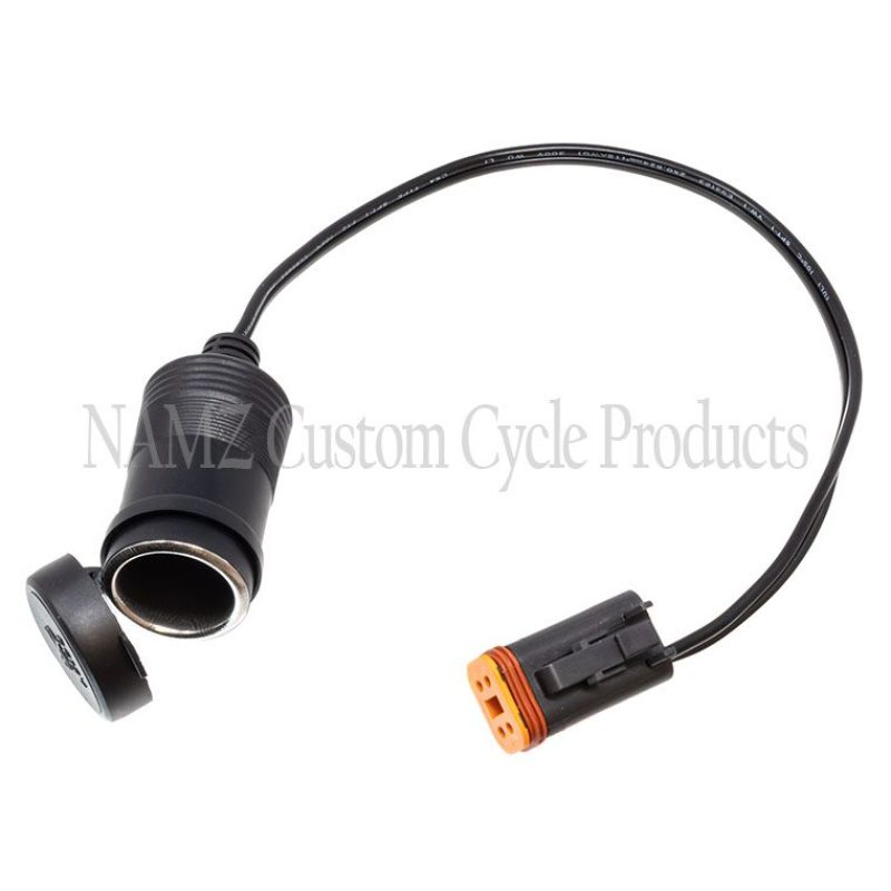 NAMZ 94-13 FLHR/FLT/FLTR/FLHT/FLHX & Trike Models Plug-N-Play Power Port w/Dust Cover (HD 91843-97) NOB-PP01 NOB-PP01 Photo - Primary