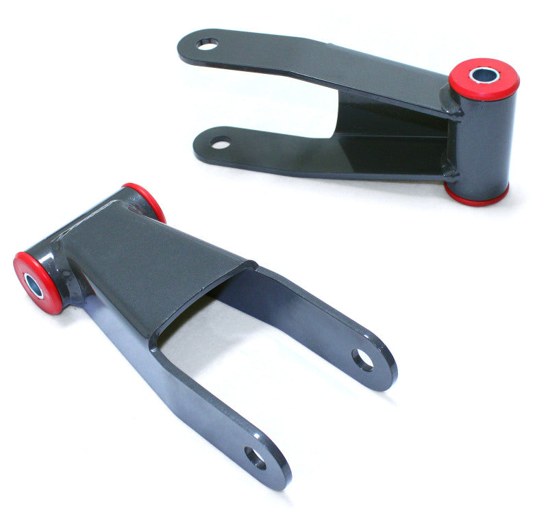 MaxTrac 11-18 GM C/K1500HD/2500HD/3500HD 2WD/4WD 1in Rear Lowering Shackles 413710 413710 Photo - Primary