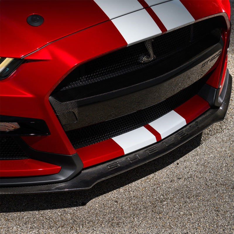 Ford Racing 20-21 Mustang GT500 Carbon Fiber Front Splitter Kit M-16601-MCF M-16601-MCF Photo - Mounted