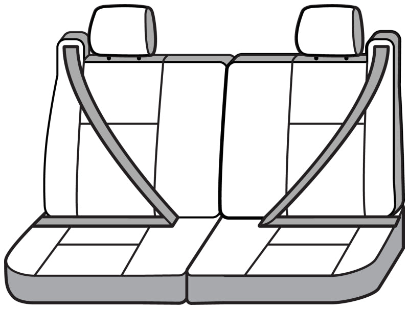 Covercraft 07-14 GMC Yukon Polycotton SeatSaver Custom Third Row Seat Covers - Grey SS8369PCGY SS8369PCGY Photo - out of package