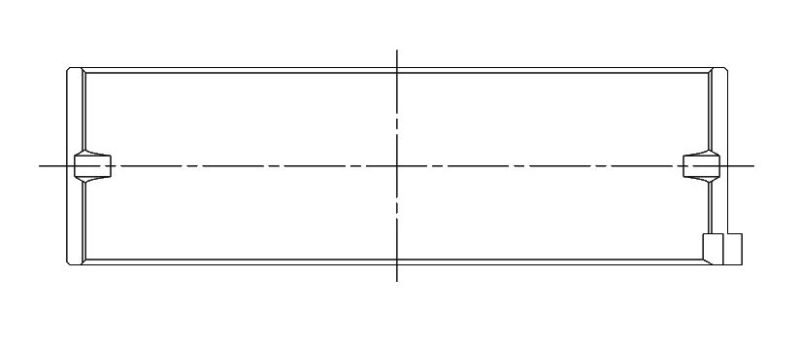 ACL Nissan KA24DE Inline 4 Standard Size High Performance Main Bearing Set 5M2747H-STD 5M2747H-STD Technical Drawing