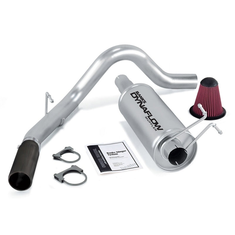 Banks Power 99-04 Ford 6.8L Ext/Crew S/D Stinger System - SS Single Exhaust w/ Black Tip 49137-B 49137-B Photo - Primary