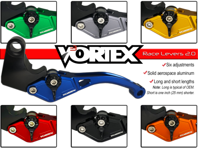 Vortex Racing H-L201 R104 Brake Lever Short- Black LVB158 LVB158 Photo - Primary