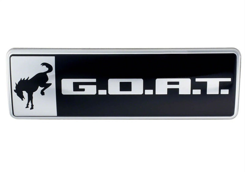 Ford Racing Bronco/Bronco Sport G.O.A.T. Badge - Black/Chrome M-1447-GOAT M-1447-GOAT Photo - Unmounted