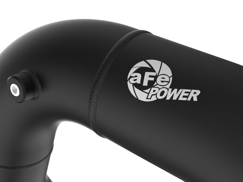 aFe 08-10 Ford Trucks V8-6.4L (td) BladeRunner 3 IN Aluminum Hot Charge Pipe - Black 46-20079-B 46-20079-B Photo - Close Up