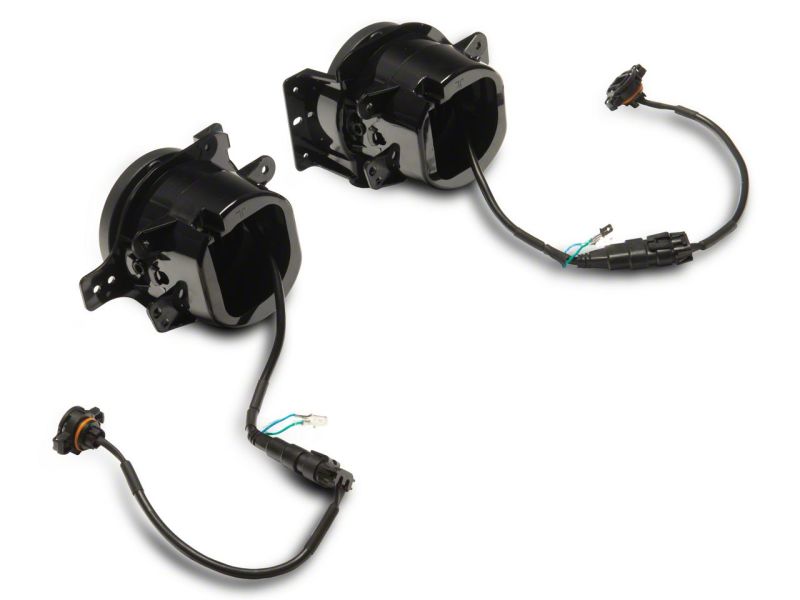 Raxiom 18-23 Jeep Wrangler JL Axial Series 9-In Angel Eye LED Headlights- Blk Housing (Clear Lens) J177416 J177416 Photo - Close Up