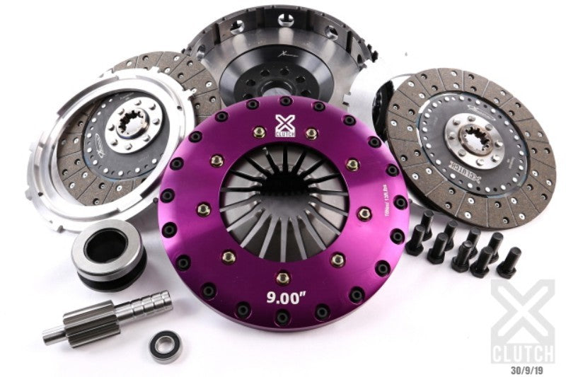 XCLUTCH 97-03 BMW 540i Base 4.4L 9in Twin Solid Organic Clutch Kit XKBM23545-2G XKBM23545-2G Photo - Primary