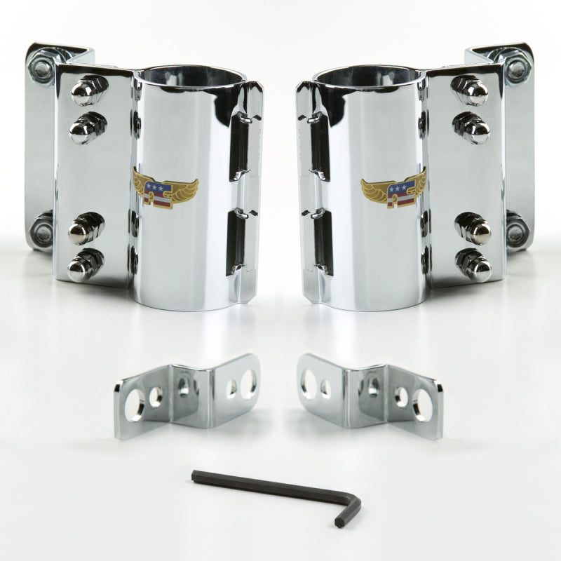 National Cycle 85-07 Honda Shadow / 01-03 Indian Scout/85-99 Kawasaki VN1500 Wide Mount Chrome Kit KIT-CJK KIT-CJK User 1