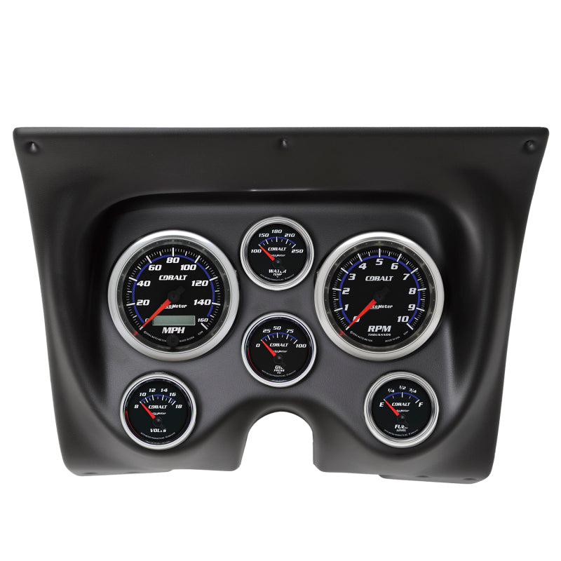 Autometer Cobalt 67-68 Camaro/Firebird Dash Kit 6pc Tach / MPH / Fuel / Oil / WTMP / Volt 7020-CB 7020-CB Photo - Primary