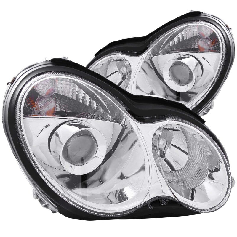 Anzo 2001-2007 Mercedes Benz C Class W203 Projector Headlights Chrome 121080 Photo - Primary