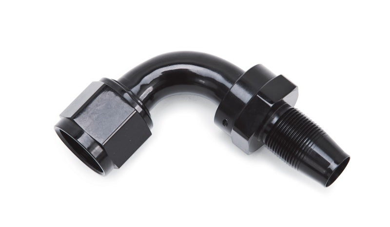 Russell -8 An Hose End Without Socket 90 Degree Polished & Black Anodized 615173 Photo - Primary