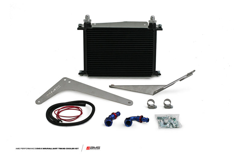 AMS Performance 08-15 Mitsubishi EVO X MR/Ralliart SST Transmission Oil Cooler Kit AMS.04.02.0001-1 AMS.04.02.0001-1 Photo - Primary