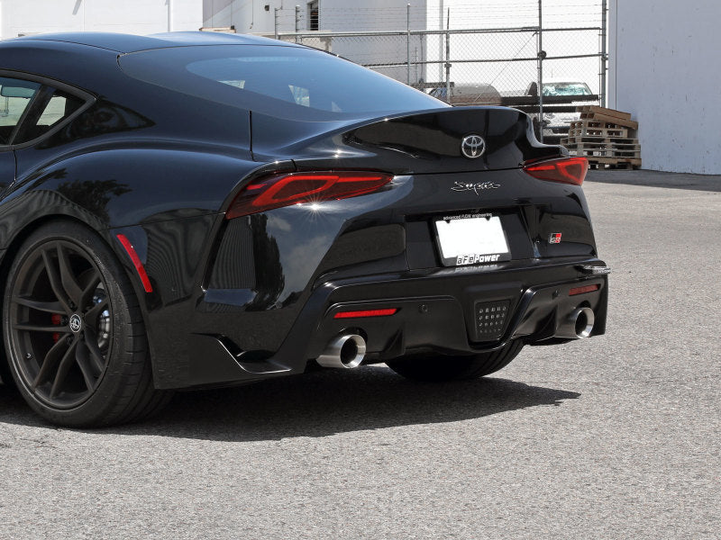 aFe Control Rear Tow Hook Gray 20-21 Toyota GR Supra (A90) 450-721002-G 450-721002-G Photo - Mounted