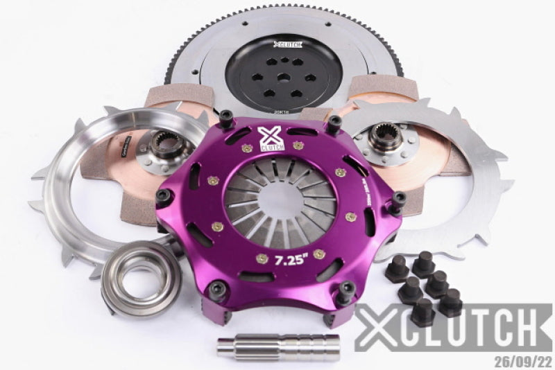 XCLUTCH 90-92 Eagle Talon 2.0L 7.25in Twin Solid Ceramic Clutch Kit XKMI18525-2E XKMI18525-2E Photo - Primary
