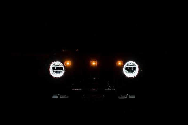 DV8 Offroad 2018+ Jeep JL Grill Amber Marker Lights GRJL-02 GRJL-02 Photo - Mounted