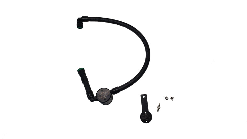 J&L 16-22 Dodge Durango / Jeep Grand Cherokee 3.6L Oil Separator 3.0 Passenger Side - Black Anodized 3074P-B 3074P-B Photo - Primary