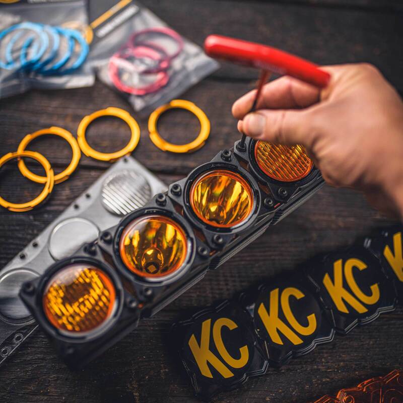 KC HiLiTES FLEX ERA LED Light Bar Bezel Kit for 10in. Segments - Gloss Black 30581 30581 Photo - lifestyle view