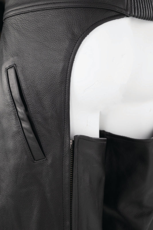 Kuryakyn Leather By River Road Plains Leather Chaps Black - Large 094420 094420 User 3