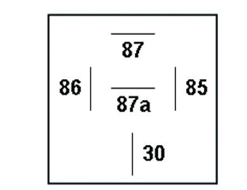 Hella Relay 12V 20/40A Spdt Res Wthr 007794327 007794327 Technical Drawing
