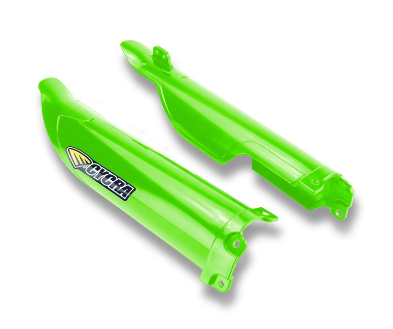 Cycra 12-16 Kawasaki KX250F-450F Fork Guards Green 1CYC-6903-72 1CYC-6903-72 Photo - Primary