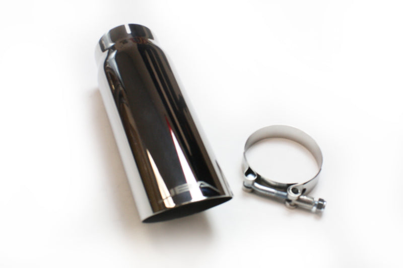 JBA 2.5in x 3in x 9in Polished Chrome Tip - Clamp On 12-08209 12-08209 Photo - Primary