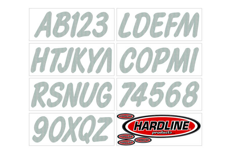 Hardline Boat Lettering Registration Kit 3 in. - 400 Silver Solid SIL400EC SIL400EC Photo - Primary