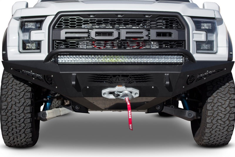 Addictive Desert Designs 2017-2019 Ford Raptor HoneyBadger Winch Front Bumper F117382860103 Photo - Mounted
