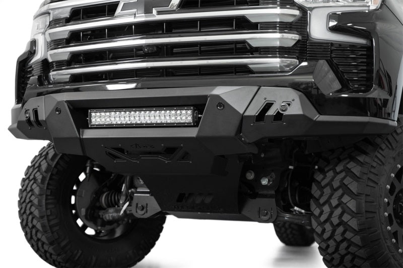 Addictive Desert Designs ADD 2022+ Chevrolet Silverado 1500 Black Label Front Bumper F140300010103 F140300010103 Photo - Mounted