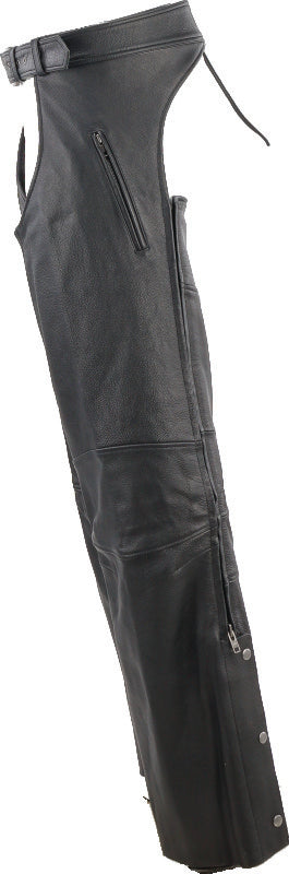 Kuryakyn Leather By River Road Longhaul Leather Chaps Black - Large 094440 094440 User 1
