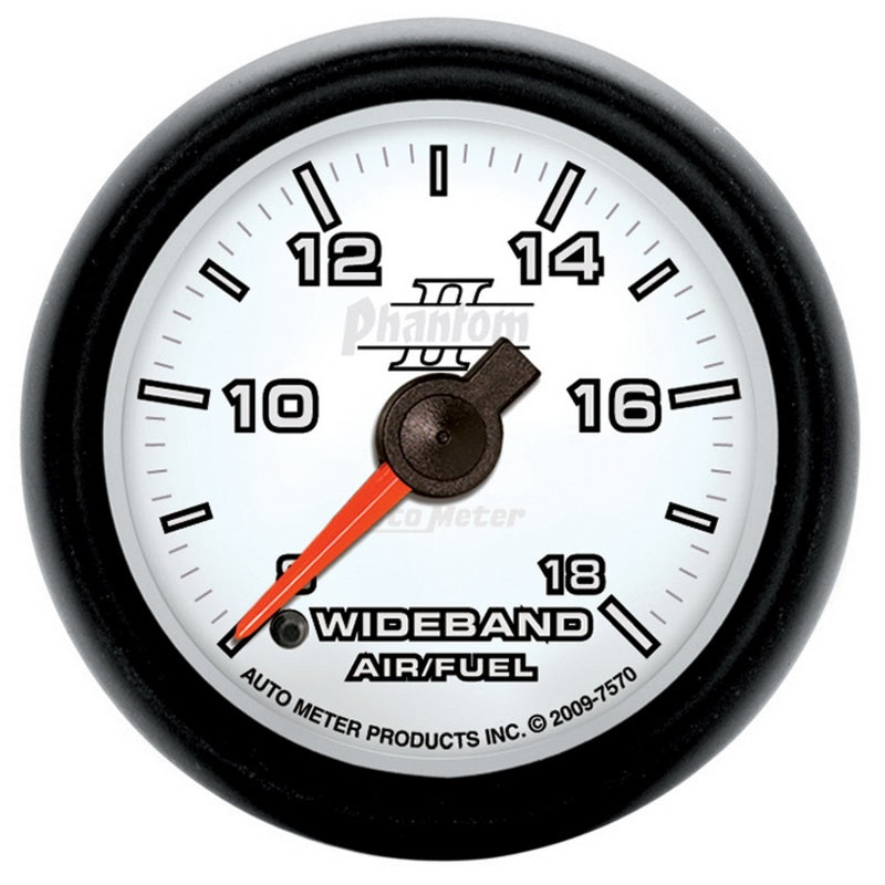 Autometer Gauge, Air/Fuel Ratio-Wideband Analog, 2 1/16" 8:1-18:1 Stepper Motor 7570 Photo - Primary