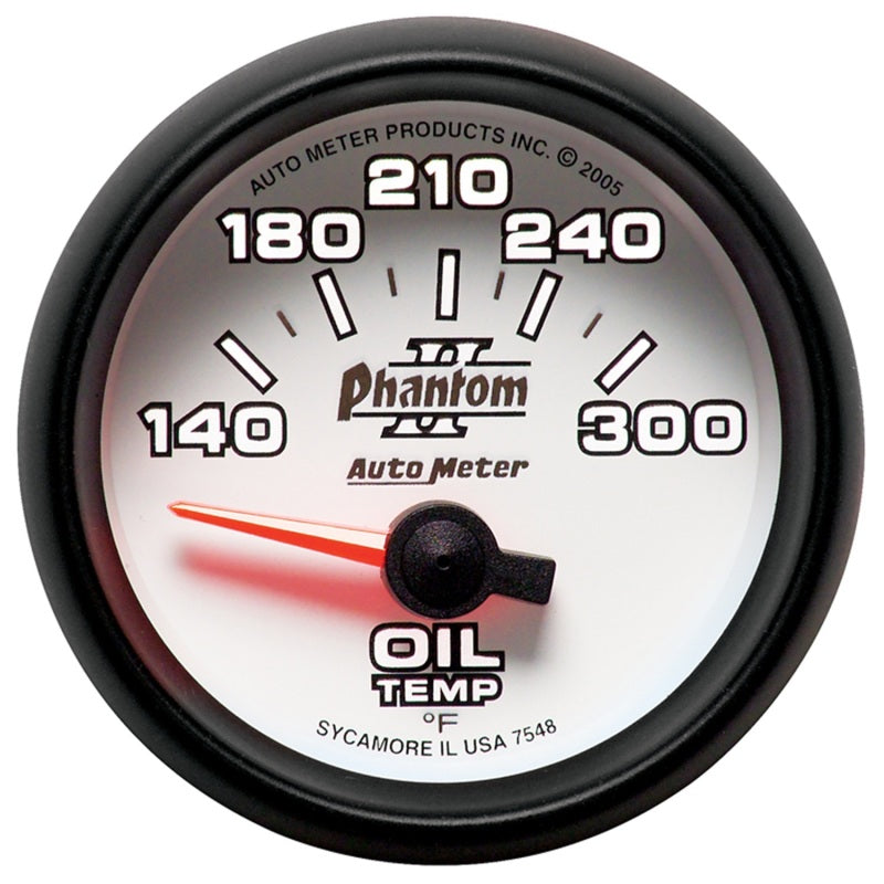 Autometer Gauge, Oil Temp, 2 1/16", 140-300 Deg. F, Electric, Phantom II 7548 User 2