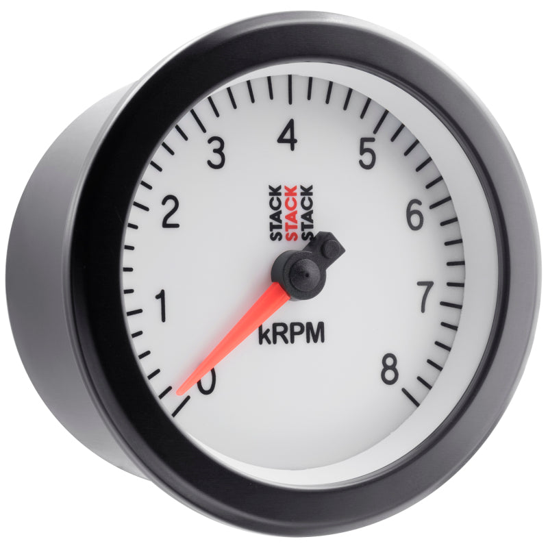 Autometer Stack Sport 88mm 0-8K RPM Tachometer - White ST100-08W ST100-08W User 5