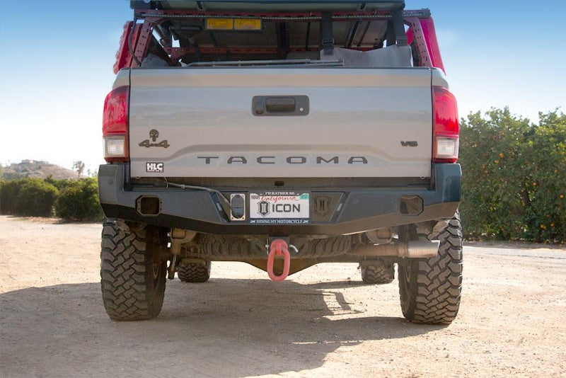 ICON 2016+ Toyota Tacoma Rear Impact Bumper 56221 56221 Photo - Mounted