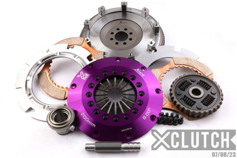 XCLUTCH 91-98 Nissan 180SX S13 2.0L 8in Twin Sprung Ceramic Clutch Kit XKNI20521-2B XKNI20521-2B Photo - Primary