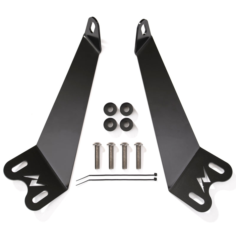 ANZO 2007-2015 Jeep Wrangler 12in inch LED Bar Hood Mounting Brackets 851049 851049 Photo - Primary