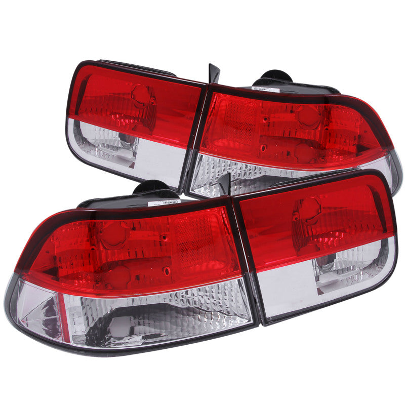 Anzo 1996-2000 Honda Civic Tail lights Red/Clear 221222 Photo - Primary