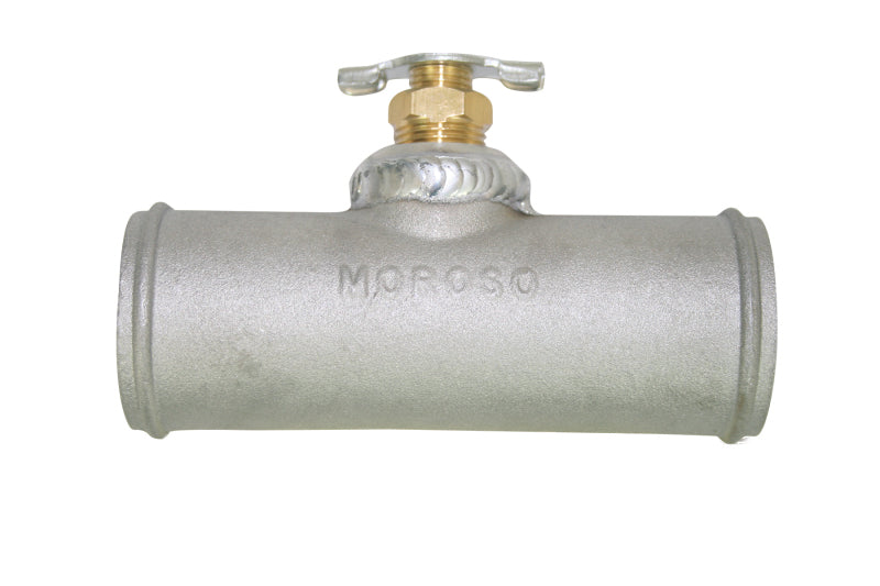 Moroso Radiator Hose Bleed/Drain - 3/8in Petcock - 1-1/2in to 1-1/2in Hose - Cast Aluminum 63731 63731 Photo - Primary