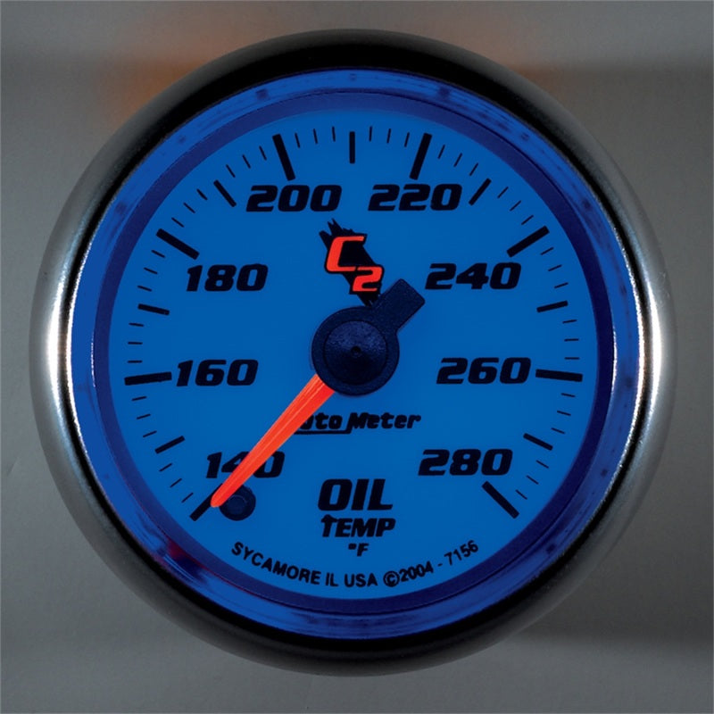 Autometer C2 52mm 140 - 280 Deg. F Electronic Oil Temp Gauge 7156 7156 User 2