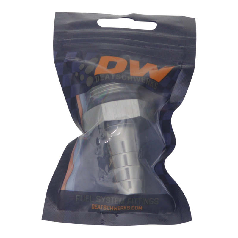 DeatschWerks 10AN ORB Male to 1/2in Male Triple Barb Fitting (Incl O-Ring) - Anodized DW Titanium 6-02-0518 6-02-0518 Photo - lifestyle view