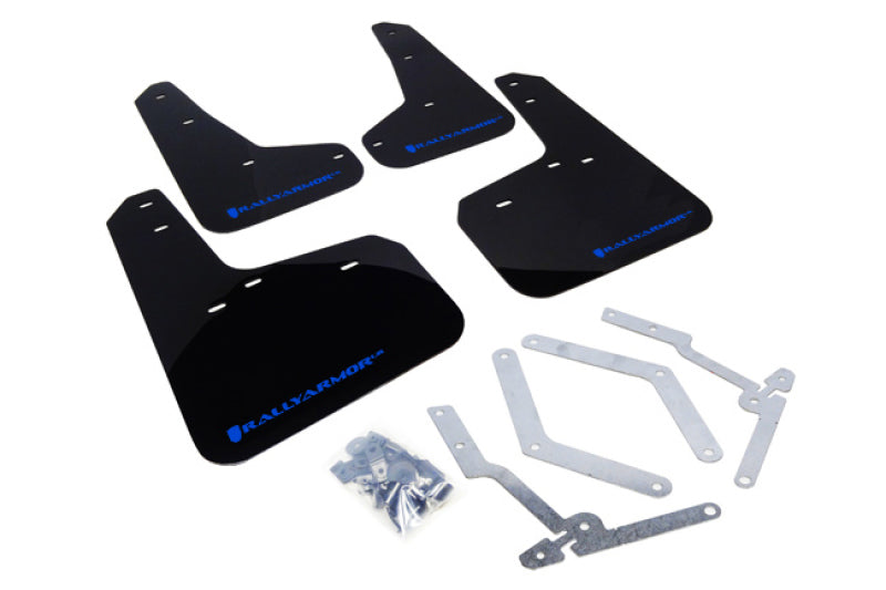 Rally Armor 2013+ Ford Focus Mud Flaps Blue Logo MF27-UR-BLK/BL Photo - Primary
