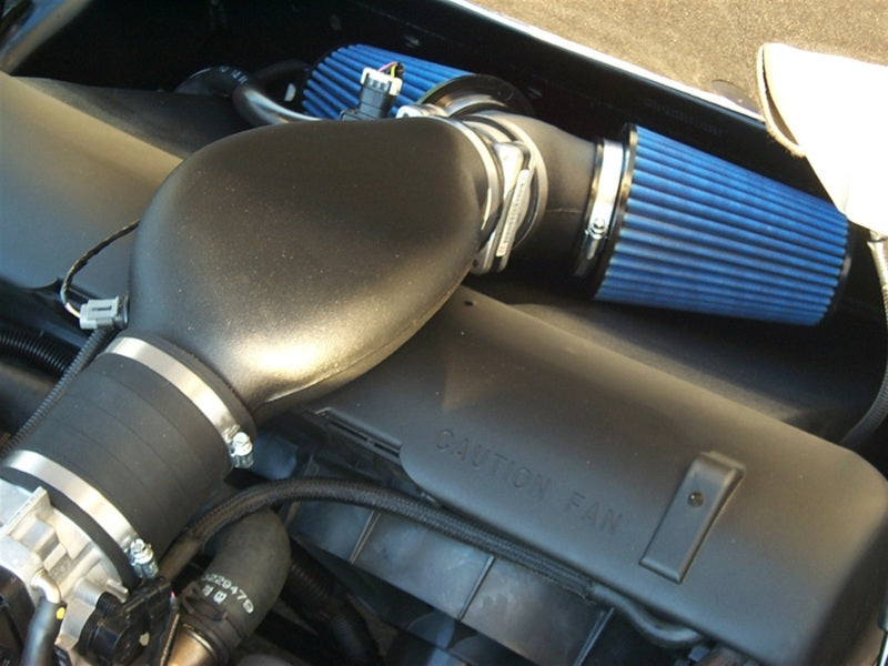 Volant 01-04 Chevrolet Corvette 5.7L Blue Recharger Pro5 Open Element Air Int 25957C Photo - Mounted