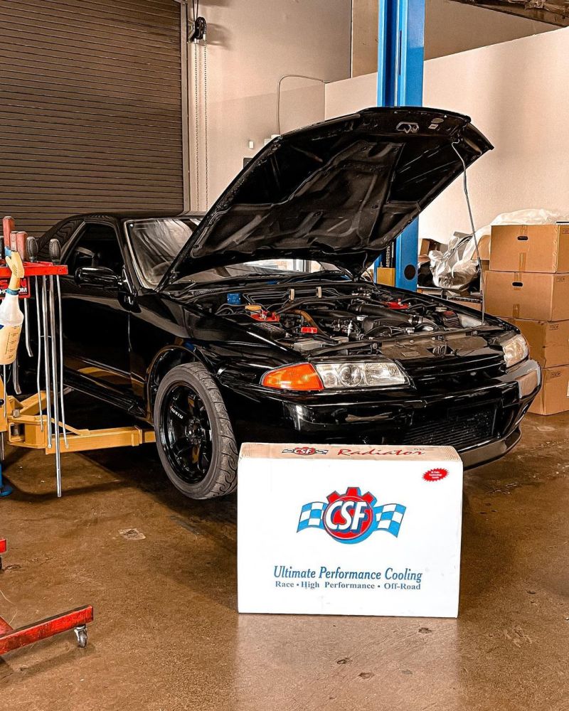 CSF R32 Nissan Skyline GT-R / GT-S Full Billet Aluminum High-Performance Radiator - Raw Finish 7217 7217 Photo - in package