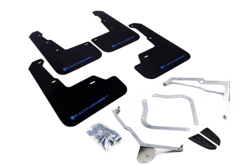 Rally Armor 15+ Subaru WRX & STi Sedan Only UR Black Mud Flap MF32-UR-BLK/LBL Photo - Primary